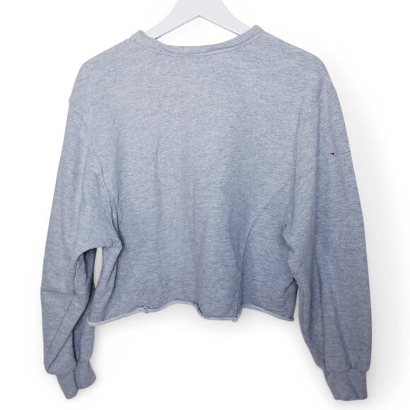 "Engage In Change" Gray 100% Cotton Cropped Sweatshirt - Universal Thread Size M - Picture 4 of 10